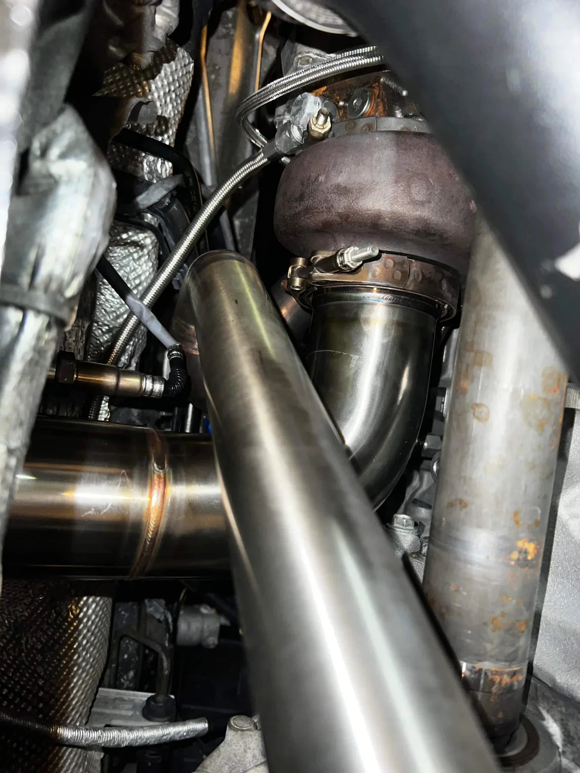 The proper downpipe (track use only)